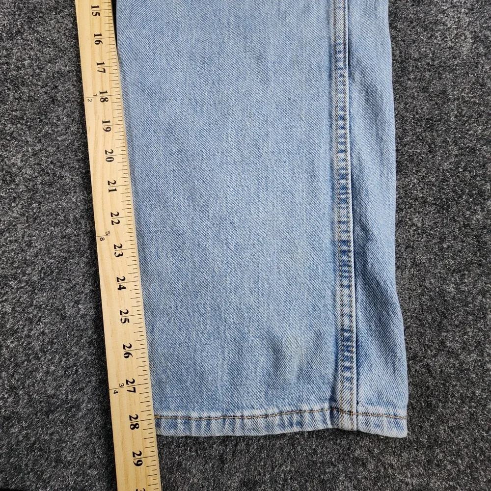 Levi's Western Fit Straight Leg Jeans Mens 36x30 Light Wash Denim